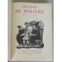 Théatre de Molière. Dessins de G. Bruyer, svazek 1-2 [1924; vazba; kůže; komedie; hry; divadlo; ilustrace]