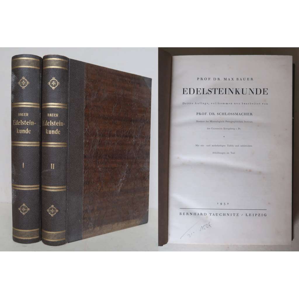 Edesteinkunde [gemologie, mineralogie, geologie, drahé kameny] 2 svazky