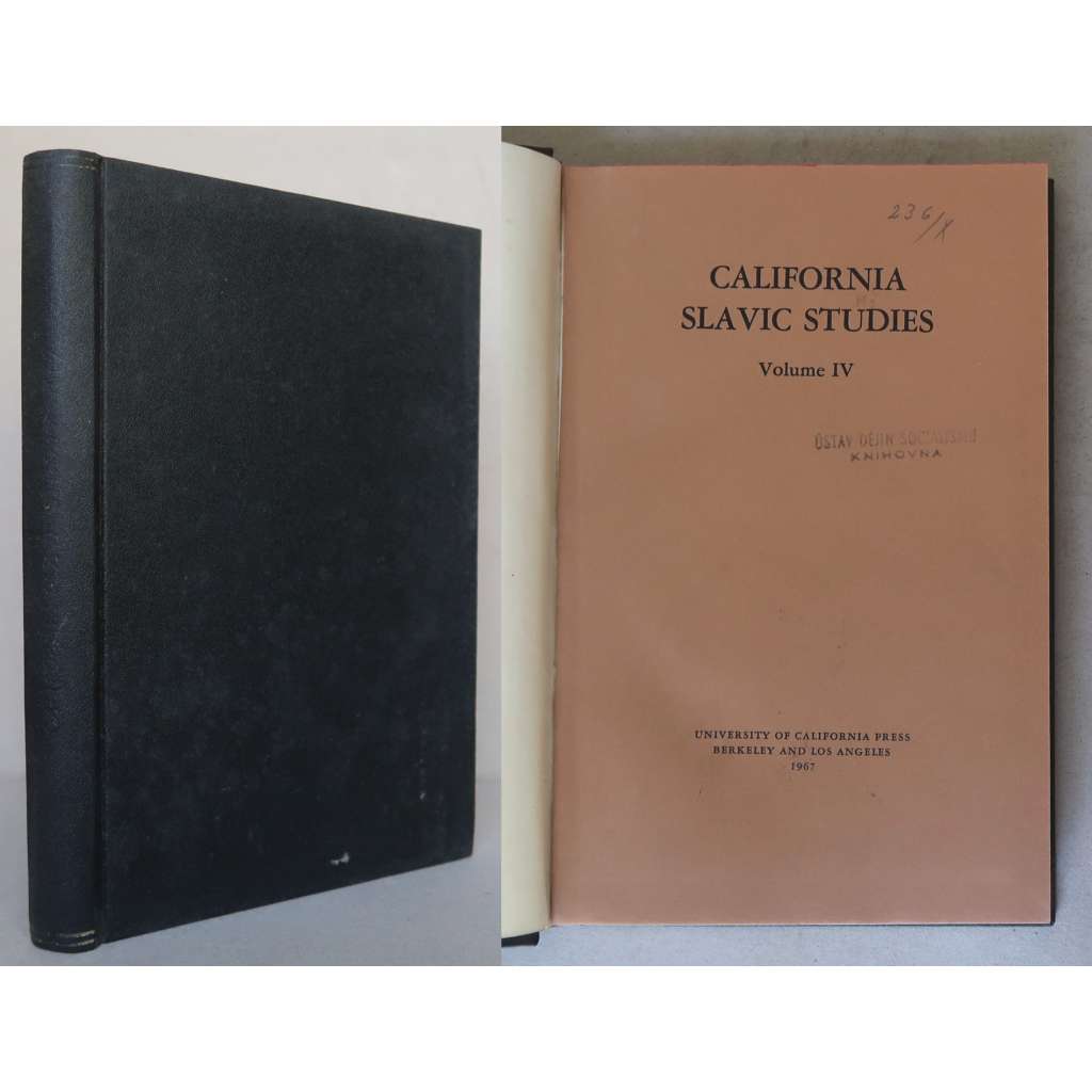California Slavic Studies, Volume IV [slavistika a rusistika v 60. letech 20. století v USA, odborné časopisy - dějiny literatury, jazykověda, historie]