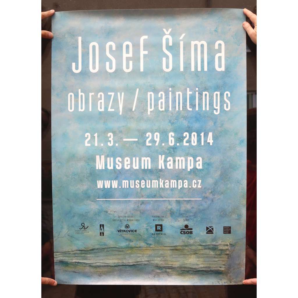 Josef Šíma: obrazy / paintings. Museum Kampa 21. 3. - 29. 6. 2014 (plakát k výstavě, moderní malířství, Joseph Sima / exhibition poster)