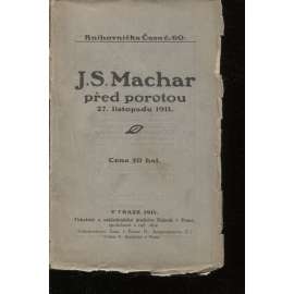 J. S. Machar před porotou 27. listopadu 1911 (Knihovnička Času)