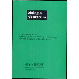Biologia plantarum: An international journal for experimental botany 40/1 (1997-8)