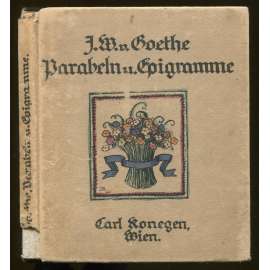 Parabeln und Epigramme. Buchschmuck und Schrift von Ida Berisch [epigramy, citáty]