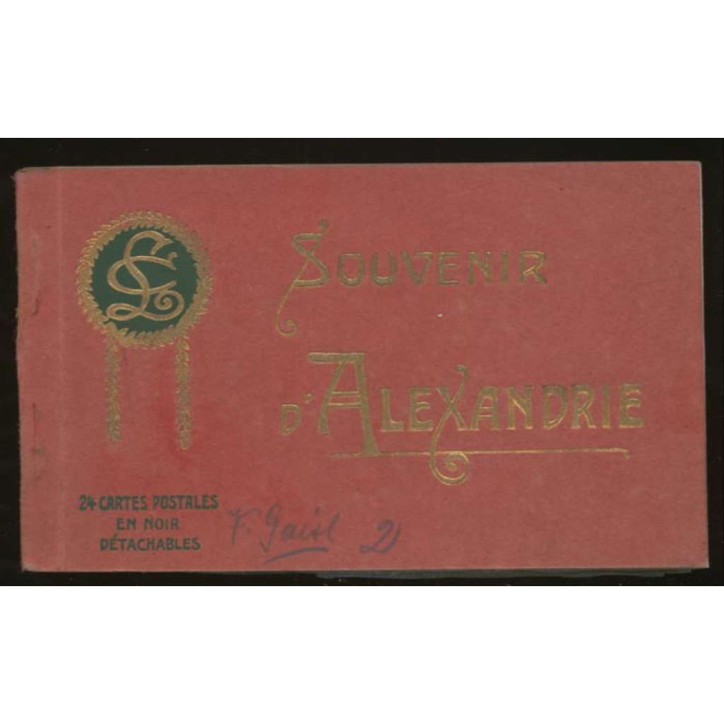 Souvenir d'Alexandrie. 24 cartes postales en noir détachables [staré pohlednice, Egypt, Alexandrie]