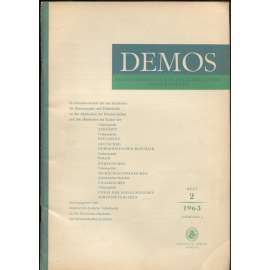 Demos. Ethnographische und folkloristische Informationen; 4/2 (1963)	[časopis, etnografie, folkloristika]