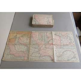 Die militärischen Ereignisse od 16. do 23. dubna 1917 (č. 133) - 10. do 16. června 1918 (č. 193), č. 160-192 jako Wöchentliche Kriegsschauplatzkarte [mapy, První světová válka, bojiště]