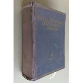 Österreich-Ungarns letzter Krieg 1914-1918; VII: Beilagen [První světová válka, Rakousko-Uhersko, mapy]