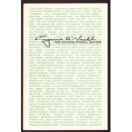The Eugene O'Neill Review; Volume 14, Nos 1 & 2, Spring & Fall 1990 [divadlo, divadelní věda, časopis]