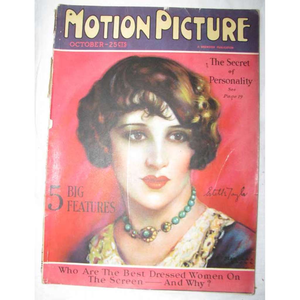 Motion Picture Magazine; Vol. XXXII, October, 1926, Number 3 [film, kinematografie, USA, 20. léta]