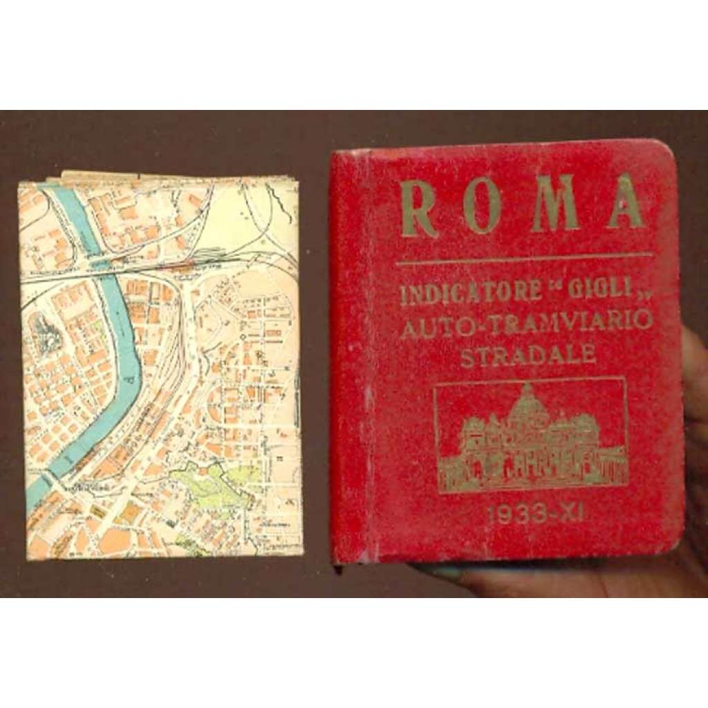 Roma prontuario delle Vie, Piazze ecc. Quarta edizione [Řím, mapy, seznam ulic]