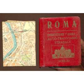 Roma prontuario delle Vie, Piazze ecc. Quarta edizione [Řím, mapy, seznam ulic]