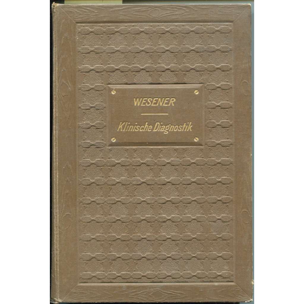 Medicinisch-klinische Diagnostik. Lehrbuch der Untersuchungsmethoden innerer Krankheiten für Studirende und Ärzte. Mit 100 Figuren im Text und auf 12 lithographirten Tafeln [lékařství, diagnostika]