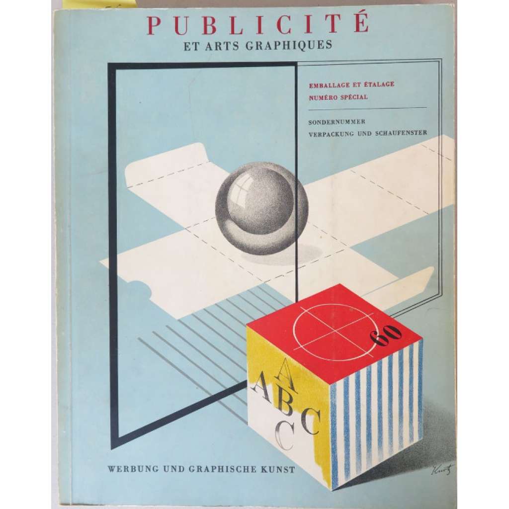 Emballage et étalage = Verpackung und Schaufenster ... [reklama, design, užitá design, časopis]