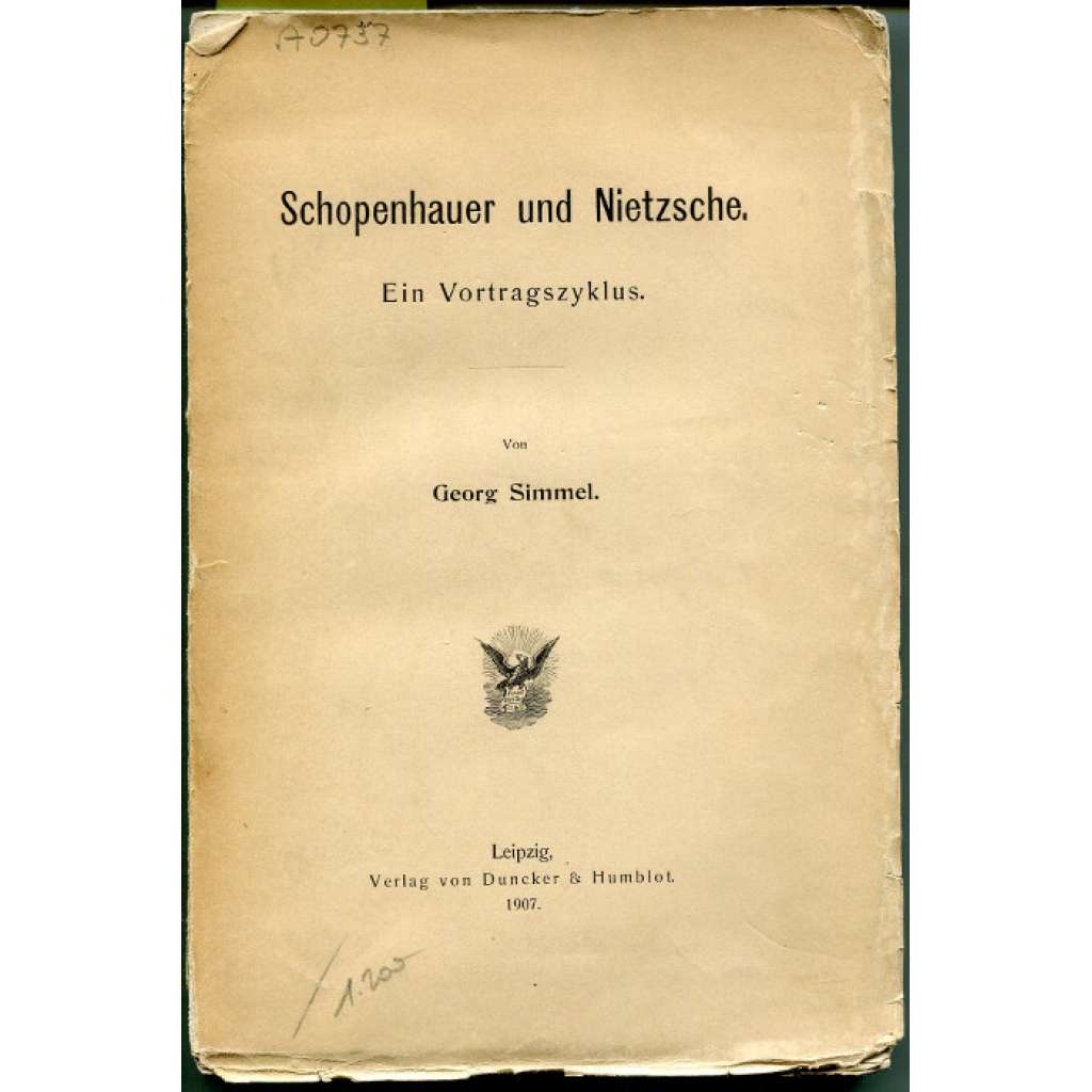 Schopenhauer und Nietzsche. Ein Vortragszyklus	[filozofie]