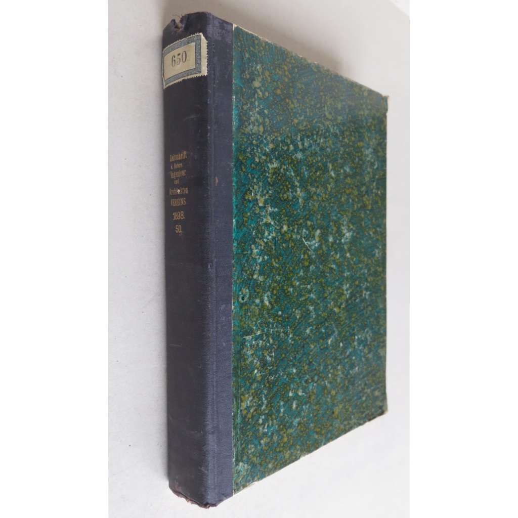 Zeitschrift des österreichischen Ingenieur- und Architekten-Vereines; Fünfzigster Jahrgang (50.) Jahrgang. Mit 764 Seiten Text, 22 Tafeln und 64 Seiten Literaturblatt [inženýrství, architektura, Rakousko-Uhersko]