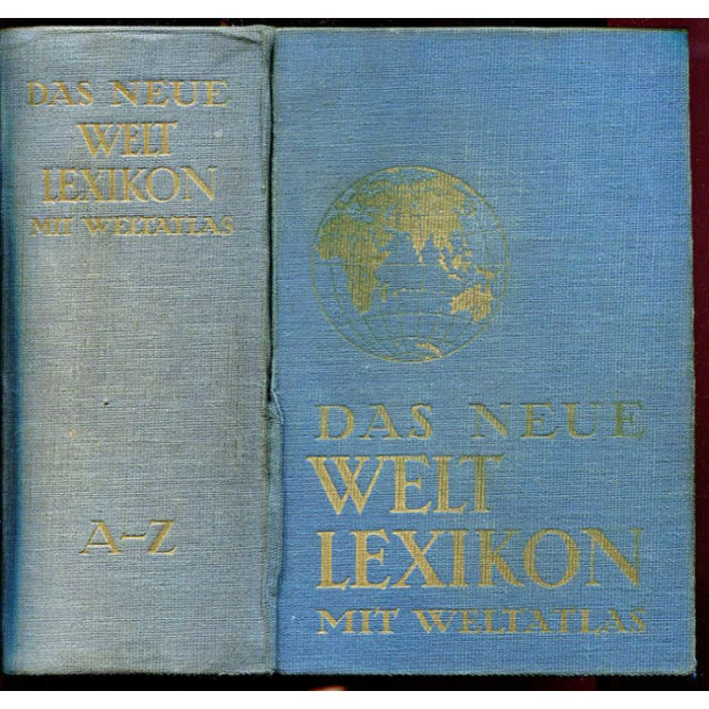 Das neue Welt-Lexikon mit Welt-Atlas. A-Z [mapy, kartografie, Třetí říše, lexikon, atlas]