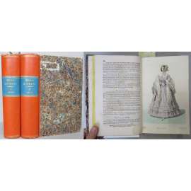Wiener Zeitschrift für Kunst, Literatur, Theater und Mode. 1840. Erstes-Viertes Quartal [2 svazky, Jänner-Dezember, č. 1-208, móda, vazba, kolorované mědiryty]