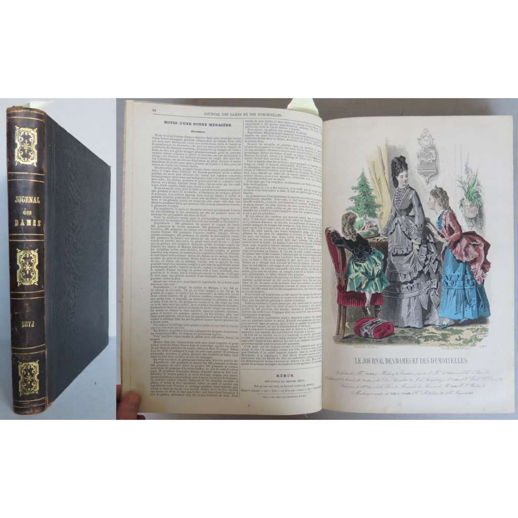 Journal des Dames et des Demoiselles. ... [móda, kolorované litografie, staré tisky]
