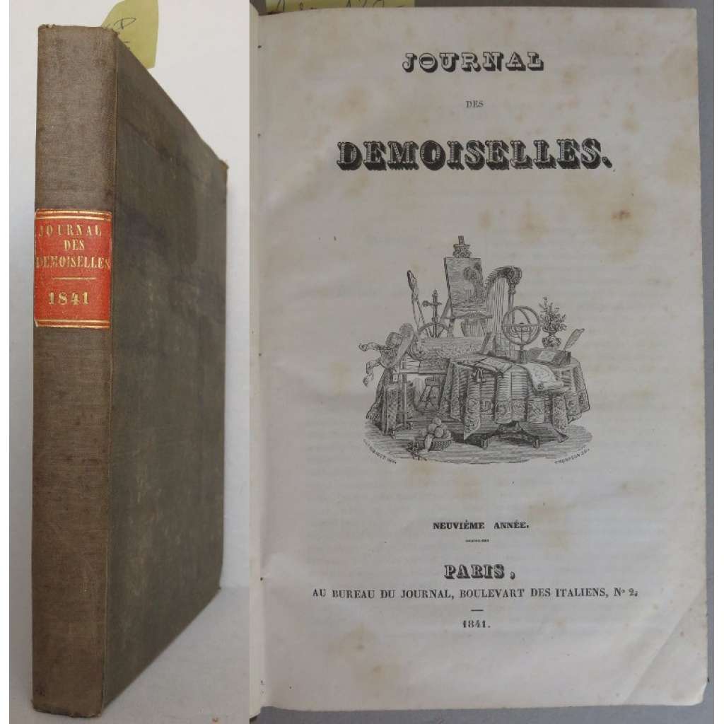 Journal des Demoiselles; Neuvième année, 1841 [móda, kolorované litografie, staré tisky]