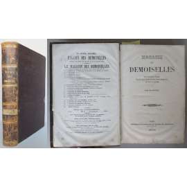 Magasin des Demoiselles; 20e Année, 1863-1864 [móda, kolorované litografie, staré tisky, vazba kůže]