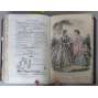 Magasin des Demoiselles; 20e Année, 1863-1864 [móda, kolorované litografie, staré tisky, vazba kůže]