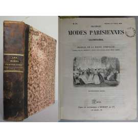 Les Modes Parisiennes Illustrées. Journal de la bonne compagnie. ... [móda, kolorované litografie, vazba kůže, staré tisky]