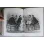 Les Modes Parisiennes Illustrées, Journal de la bonne compagnie. Fashions, toilettes, ameublements, théatres, livres nouveaux, romans, poésies, causeries; douzième année, Novembre 1854 - Decembre 1855 [móda, staré tisky, kolorované litografie]