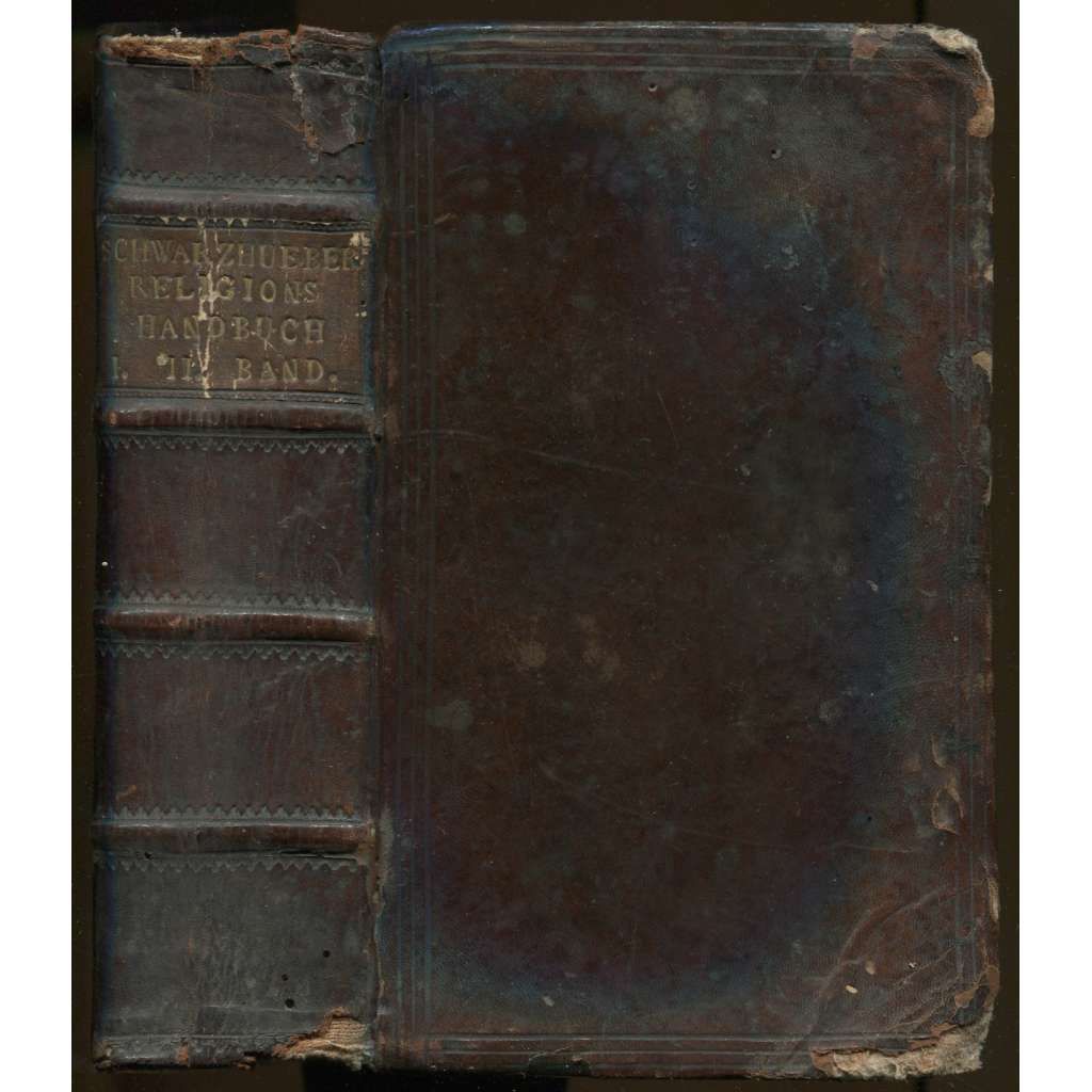 Praktisch-katholisches Religionshandbuch für nachdenkende Christen. Des ersten dogmatischen Theils Erster + Zweyter Band [teologie, dogmatika, náboženství, katolicismus, vazba kůže]