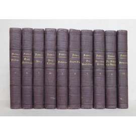 Eduard Lytton Bulwer's sämmtliche Romane. Aus dem Englischen von Friedrich Notter und Gustav Pfizer [10 svazků, staré tisky, romány, beletrie, vazba]