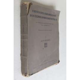 Statistický lexikon obcí v Zemi České. Úřední seznam míst ... =  Statistický lexikon obcí v Republice Československé, Praha 1934 [přetisk z roku 1935 s německou předmluvou a úvodem]