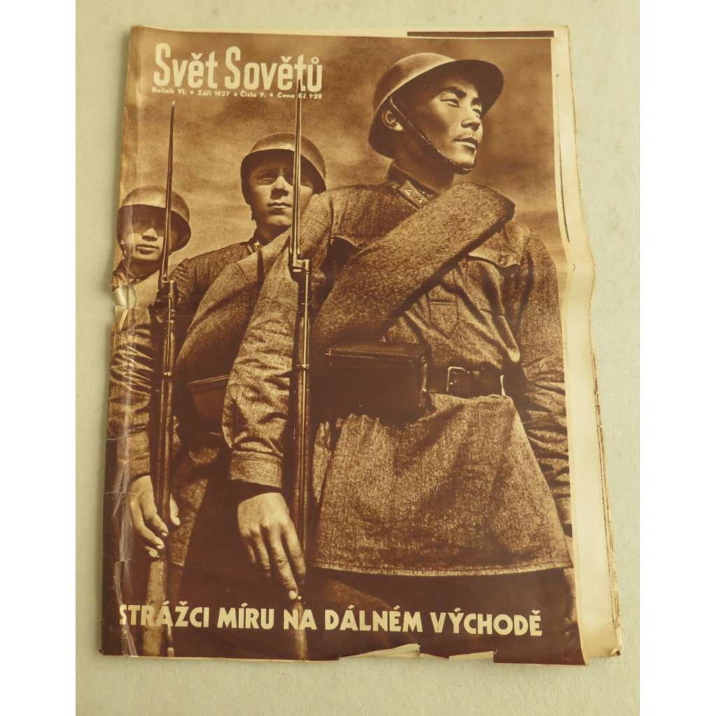 Svět sovětů, ročník VI, září 1937, číslo 9 [grafika, Heartfield, komunismus, ruská propaganda, socialismus]