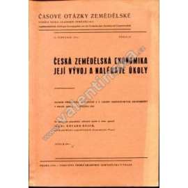 Česká zemědělská ekonomika, její vývoj a naléhavé úkoly (zemědělství, ekonomie, protektorát