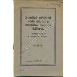 Stručný přehled vědy účetní a státního hospodářství. Postup služby u šekového úřadu (účetnictví, bankovnictví, banka, šek)