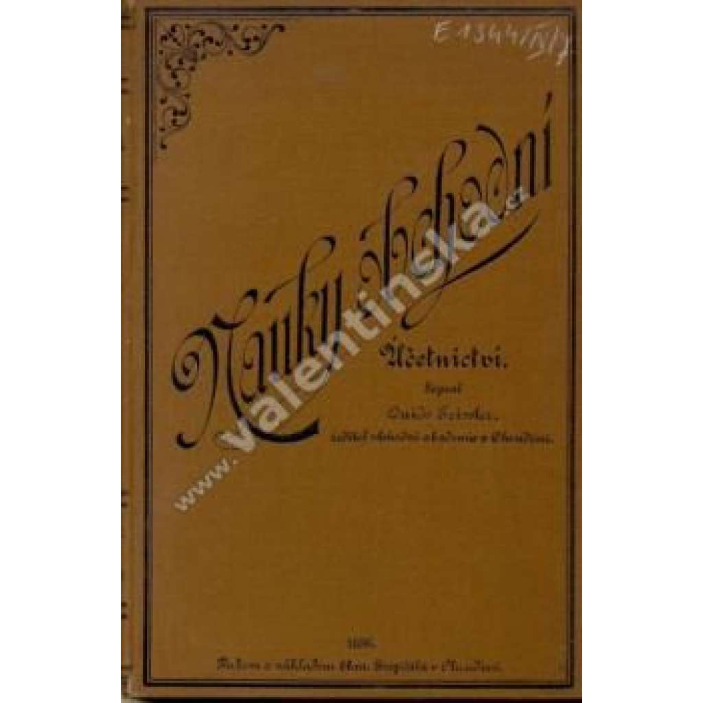 Nauky obchodní, I. Účetnictví jednoduché i složité (účetnictví, obchod, příručka, secesní vazba)