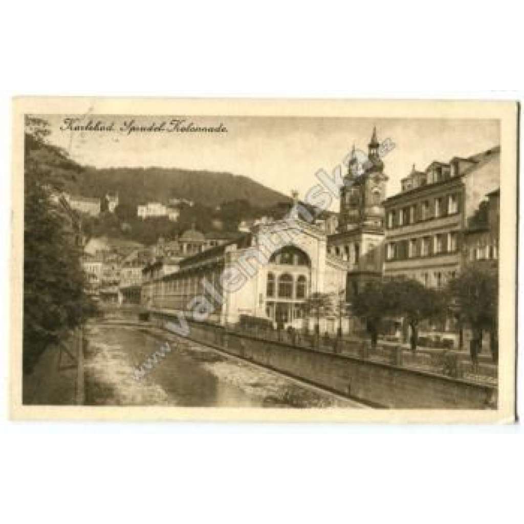 Karlovy Vary Karlsbad Sprudel-Kolonade Vřídlo