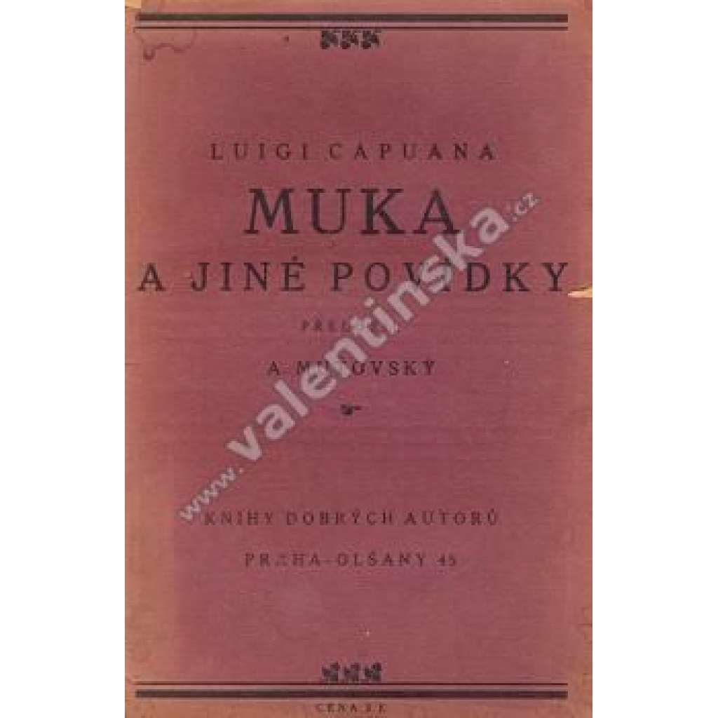 Muka a jiné povídky (edice: Knihy dobrých autorů) [povídky; ilustrace Pravoslav Kotík, podpis Kamilla Neumannová]