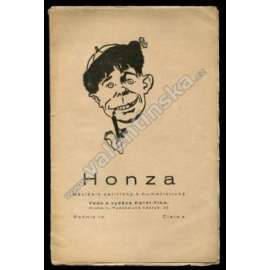 Honza, ročník IV., číslo 4. 1923 (časopis, satira)
