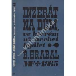 Inzerát na dům,ve kterém už nechci bydlet