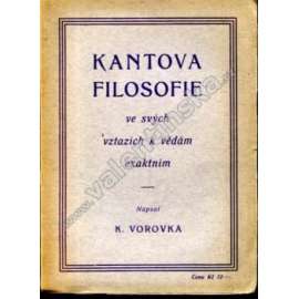 Kantova filosofie ve svých vztazích k vědám exaktním (Immanuel Kant, filozofie)