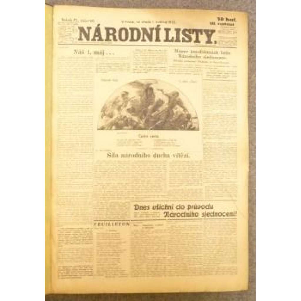 Národní listy, květen 1935 (roč. 75.;  čísla 120 - 150) staré noviny, první republika - - (Hol)