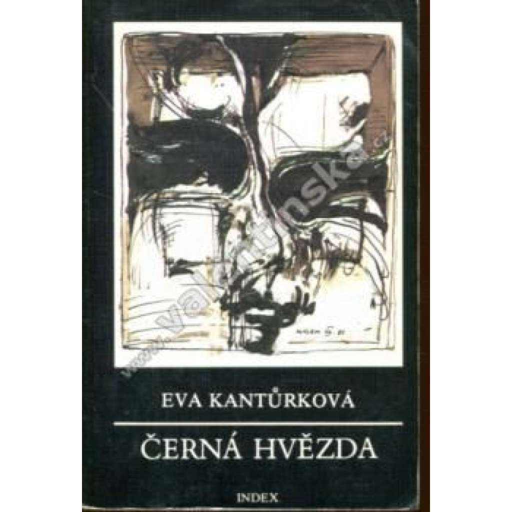 Černá hvězda (román, exilové vydání, Index; ilustrace a obálka Antonín Málek)