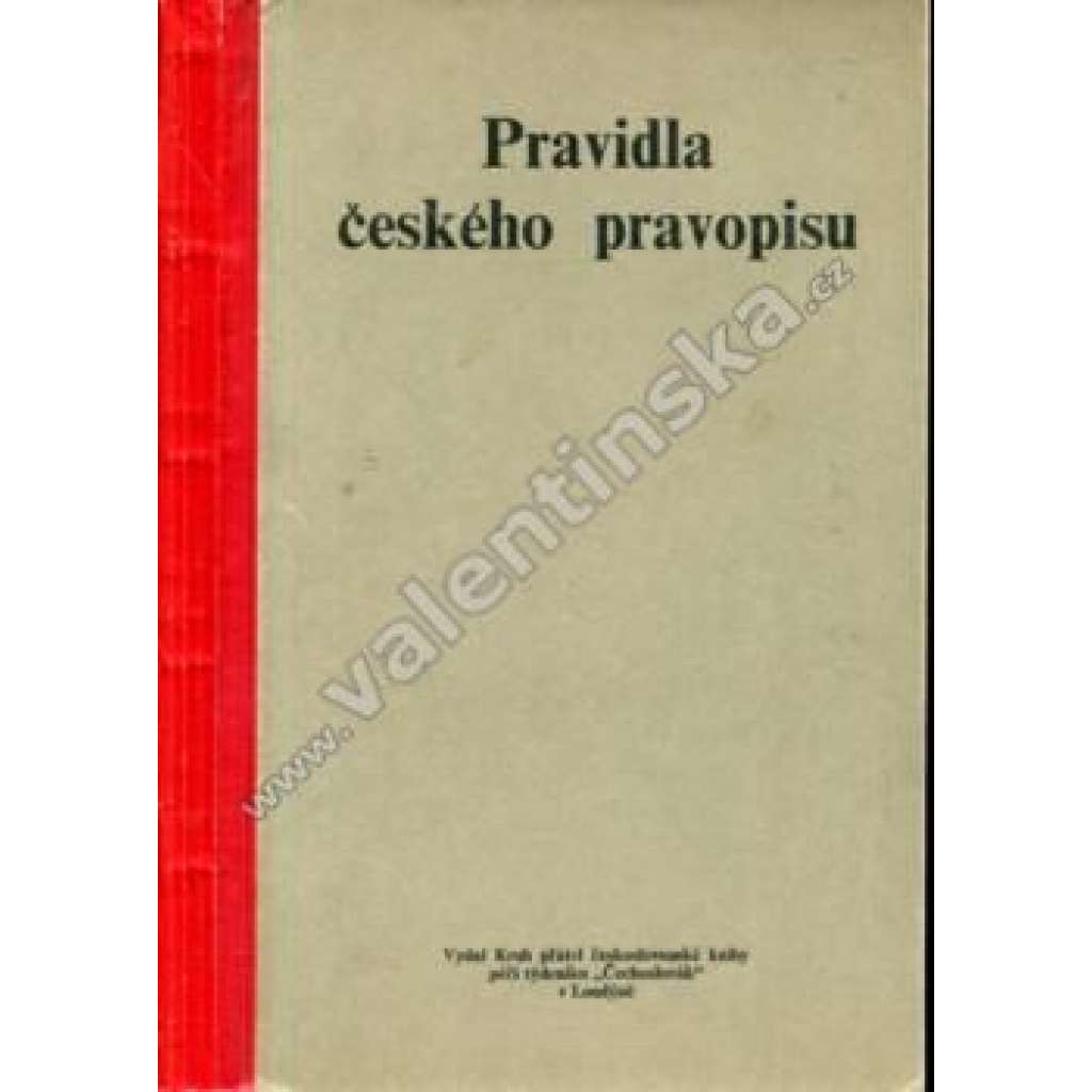 Pravidla českého pravopisu (pravopis, český jazyk, exilové vydání!)