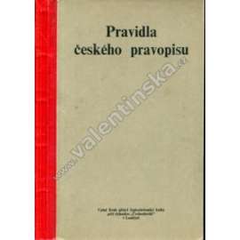 Pravidla českého pravopisu (pravopis, český jazyk, exilové vydání!)