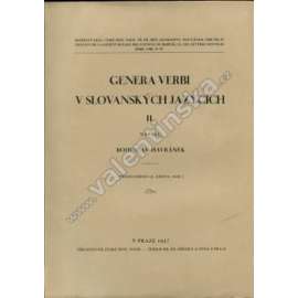 Genera verbi v slovanských jazycích, II.