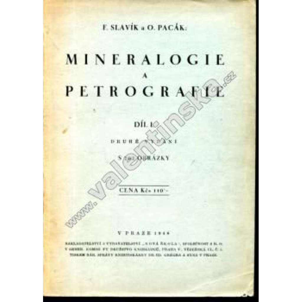 Mineraologie a petrografie, díl I.