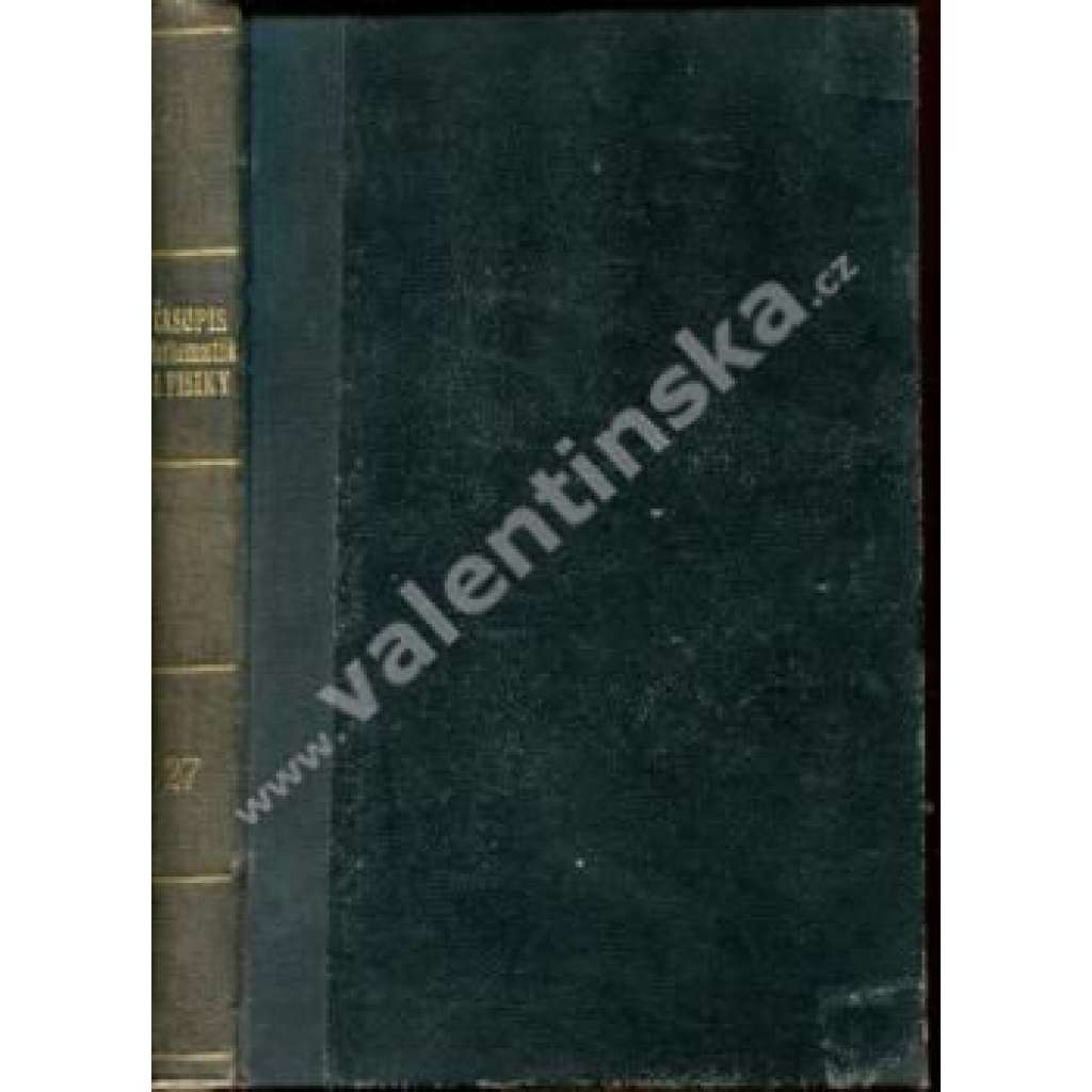 Časopis.... mathematiky a fysiky, r. XXVII. (1898)