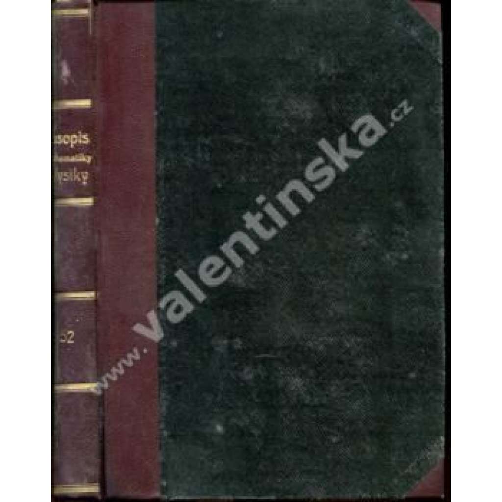 Časopis.... matematiky a fysiky,  r. LII. (1923)