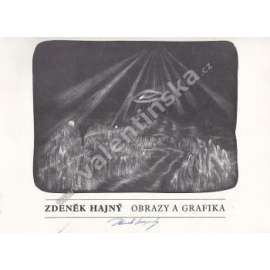 Zdeněk Hajný - obrazy a grafika (malířství, výstavní katalog; podpis Zdeněk Hajný)