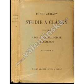 Studie a články, svazek I. Výklady etymologické a lexikální (jazykověda, lingvistika,