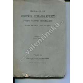 Třetí desítiletý rejstřík bibliografický ČČH (historie, český časopis historický)